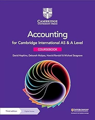 Cambridge International AS & A Level Accounting Coursebook with Digital Access